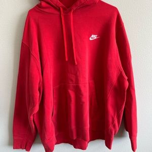 Mens XXL Red Nike Hoodie